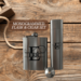 Engraved Cigar Case Custom Stainless Steel Holder Premium Metal Travel Protection Personalized Gift For Dad